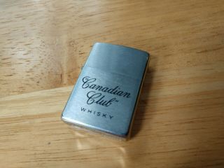 Vintage 1965 Zippo Lighter Canadian Club Whisky