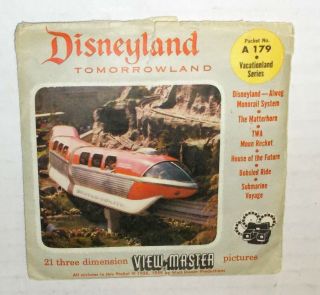 View - Master Disneyland Vintage Tomorrowland 3 Reel Set A - 179 Complete