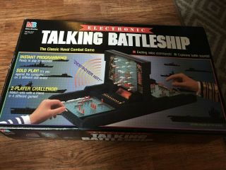 Vintage 1989 Milton Bradley Electronic Talking Battleship Game Complete
