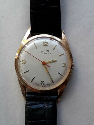 ORIS Swiss Made Lunette Plaque G 10 Microns FOND ACIER INOX vintage watch 2
