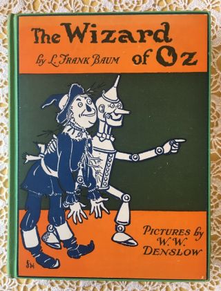 The Wizard Of Oz Book By L.  Frank Baum & W.  W.  Denslow - 1903,  Very Early Edition