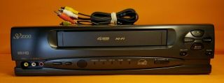 O/b - Philips Sv2000 4 Head Vhs Vcr Hi - Fi Stereo W/av Cables - Great