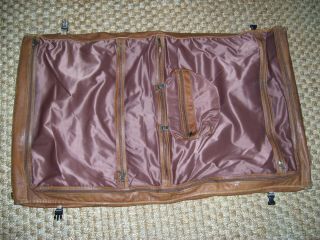 PIEL Vintage Leather Garment Bag Soft Brown 4