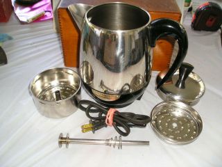 Small Vintage Farberware Superfast Coffee Percolator Great 2 - 4 Cups