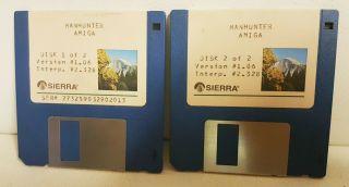 Manhunter - Commodore Amiga 3.  5 " Floppy Disks - Authentic Game