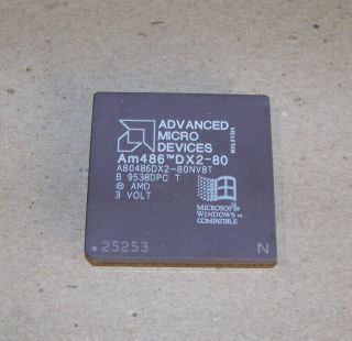 Amd Am486 Dx2 - 80 Vintage Processor/cpu