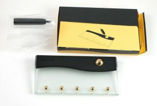 Vintage Pelikan Glass Pen Stand Bs1 Writing Instruments Rack