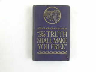 The Truth Shall Make You 1943 Watchtower Hardcover Vintage Jehovah Witness