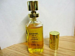 Vintage Chanel No 5 Eau De Cologne Spray 44 Ml 1 1/2 Fl Oz Refill