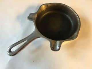 Vintage QUALITY WARE 0 GRISWOLD Cast Iron Skillet Fry Pan Ashtray ERIE 3