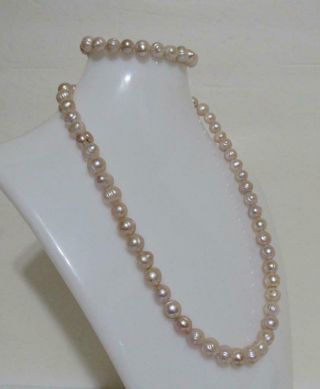 Gorgeous Vintage Freshwater Baroque Large Pearl Necklace & Bracelet