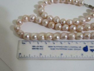 Gorgeous Vintage Freshwater Baroque Large Pearl Necklace & Bracelet 3