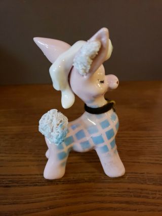 Vintage 1950s Kreiss Styled Pink Spaghetti Pony Horse Ceramic Figure 2