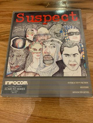 Suspect - Infocom Mystery For Atari 520st 1040st.  S U S P E C T