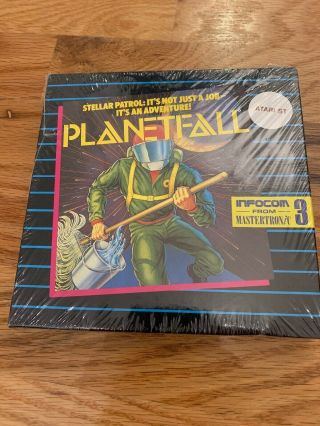 Planetfall Stellar Patrol Diskette For Atari 520st 1040st.  Shrink Wrapped