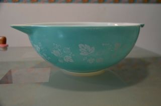 Vintage Pyrex Stars Jaj Duck Egg Turquoise Blue Gooseberry Cinderella Bowl 444