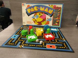 Vintage Milton Bradley Pac Man Board Game 4216 1980