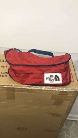 Vintage Brown Label The North Face Fanny Pack Lumbar Bag Red