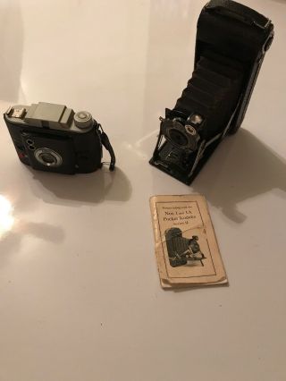 2 Vintage Cameras Kodak Ansco