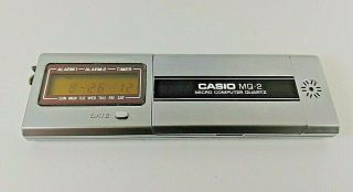 Vintage 1976 Casio Mq - 2 Micro Computer Quartz Japan Made Full With Case