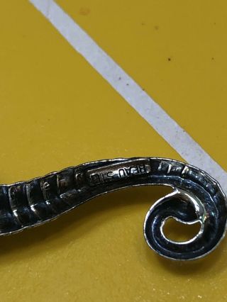 Vintage Beau Sterling Seahorse Pin Brooch 4