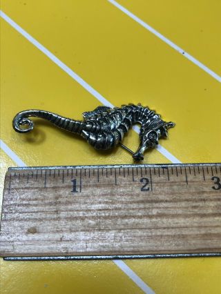 Vintage Beau Sterling Seahorse Pin Brooch 5
