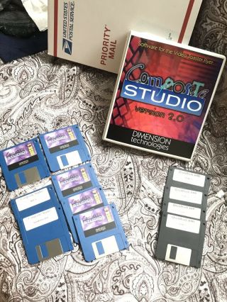 Amiga Video Toaster Software Montage 24,  Composite Studio Pro,  Quickbrush 4000 4