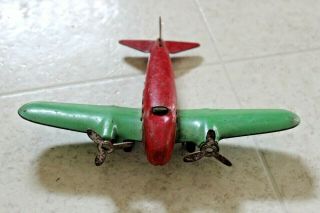 Vintage Wyandotte Pressed Steel Plane Toy Airplane 7 " Wingspan