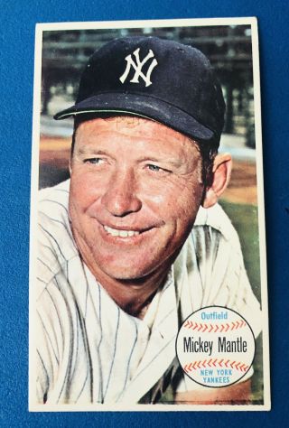 1964 Topps Giant Vintage Baseball Card,  Mickey Mantle,  York Yankees