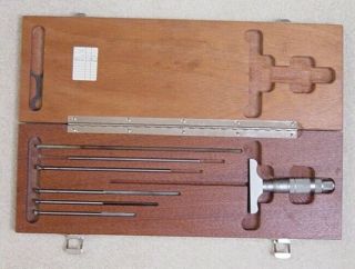 Vintage BROWN & SHARPE Micrometer Depth Gage No 604 4