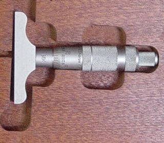 Vintage BROWN & SHARPE Micrometer Depth Gage No 604 5