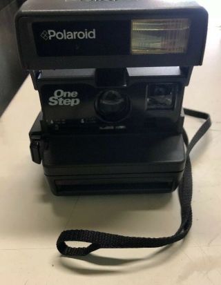 Polaroid One Step Flash Instant 600 Film Camera With Strap -