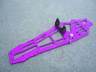 Vintage Hpi Nitro Rs4 1/10 Rc Touring Car Hard Core Racing Purple Chassis