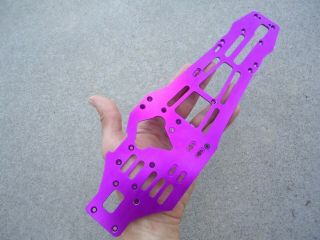 Vintage HPI Nitro RS4 1/10 RC Touring Car Hard Core Racing Purple Chassis 2