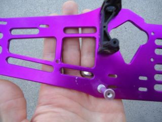Vintage HPI Nitro RS4 1/10 RC Touring Car Hard Core Racing Purple Chassis 7