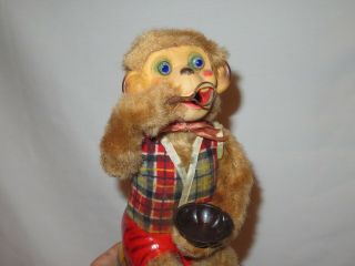 Vintage ALPS Bubble Blowing Monkey Battery Operated Toy w/ Box (R576) 5
