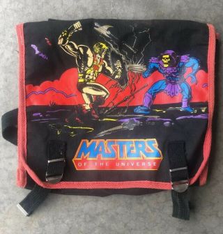 Vintage Masters Of The Universe Motu He - Man Back Pack/nap Sack -