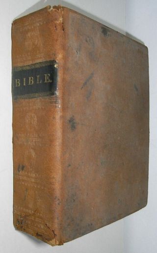 1770 THE HOLY BIBLE Family Sized KING JAMES BIBLE Old & Testaments & Psalms 3