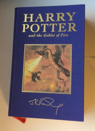 2000 Harry Potter & The Goblet Of Fire Uk Deluxe First Edition J K Rowling Fine