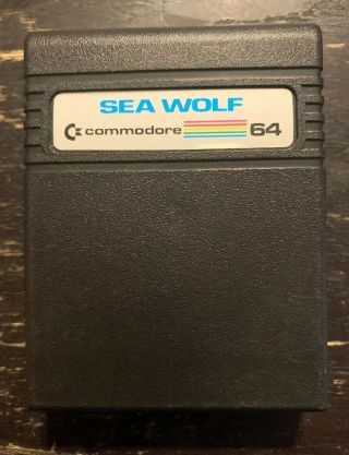 Commodore 64/128: Sea Wolf - C64 Game Cartridge Only - -