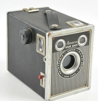 Vintage Ansco Shur - Shot Box Camera Antique Made In Usa