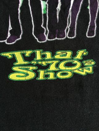 VINTAGE That 70s Show 1998 T - Shirt Black Size L/XL Fox TV Show Sitcom 8