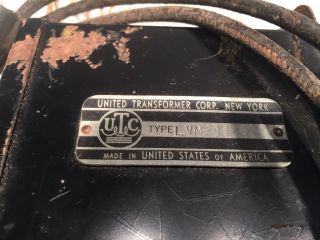 UTC LVM - 11 Matching Output Transformer frm Western Electric 42 87 Tube Amplifier 5