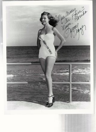 Vintage Bunny Yeager Personally Signed Publicity Photograph