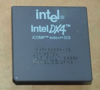 Intel A80486dx4 - 75 75mhz Sx884 Ceramic 486 Cpu