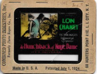 The Hunchback of the Notre Dame 1923 Vintage Glass Slide Lon Chaney Sr. 2