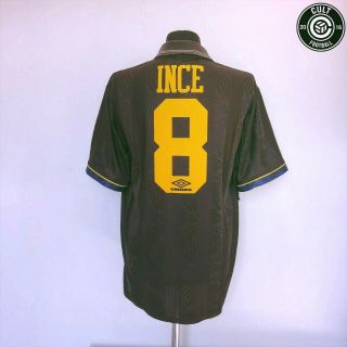 Ince 8 Manchester United Vintage Umbro Away Football Shirt 1993/95 (l) (xl)