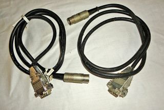 Two Rgb Video Monitor Cables For Commodore 128 (80 Column Mode)