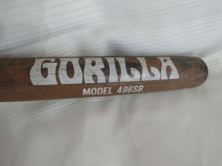 Vintage Worth Gorilla Wooden Official Softball Bat Model 496SB,  34 