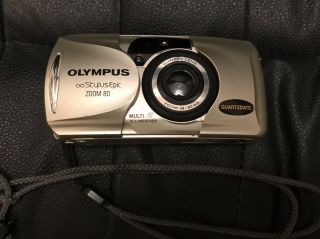 Olympus Stylus Epic Zoom 80 35mm Point & Shoot Film Camera Vintage 90s